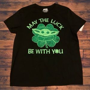 Star Wars Death Star Grogu Baby Yoda Shirt Luck Be With You Saint Patrick’s Day